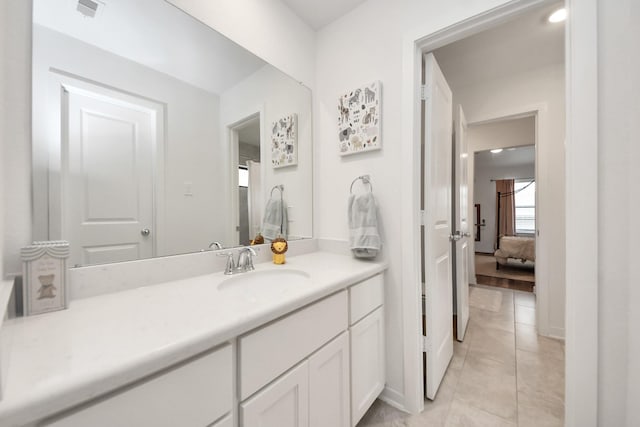 17355 Camillia Trl, Conroe, TX 77302 - ensuite bathroom featuring vanity and tile patterned floors