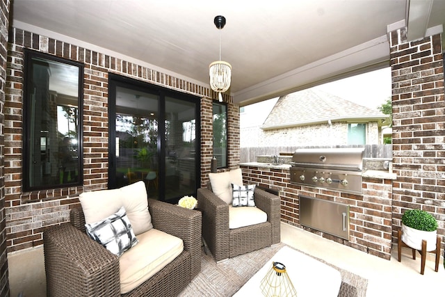 17355 Camillia Trl, Conroe, TX 77302 - view of patio featuring a sink