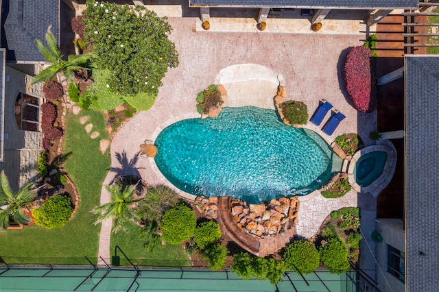 2602 Britton Ridge Dr, Katy, TX 77494 - aerial view of a pool