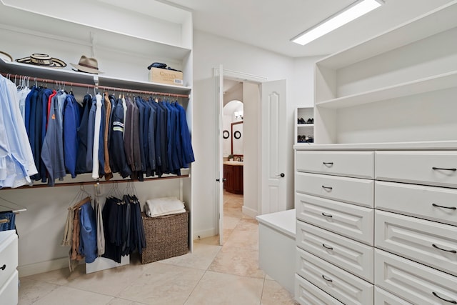 2602 Britton Ridge Dr, Katy, TX 77494 - spacious closet featuring light tile patterned floors