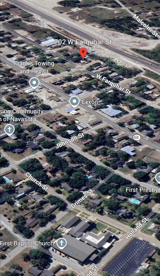 702 Farquhar St, Navasota, TX 77868 - aerial map of property and surrounding area