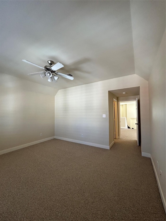 2333 Ann St, Houston, TX 77003 - carpeted spare room featuring ceiling fan and baseboards