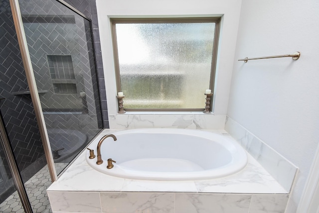 1907 Creekwood Cv, Missouri City, TX 77459 - full bath with a bath and a shower stall