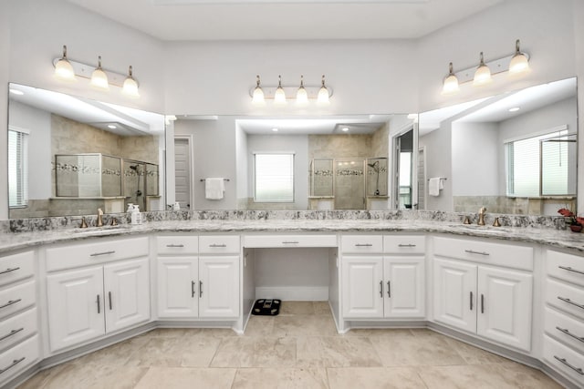 6510 Kangaroo Point Ln, Sugar Land, TX 77479 - bathroom featuring a stall shower and vanity