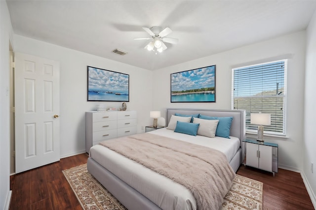 15026 Magnoliabough Pl, Cypress, TX 77429 - bedroom featuring baseboards, wood finished floors, and ceiling fan