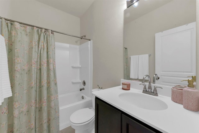 5335 Ivory Glass Dr, Katy, TX 77493 - bathroom featuring vanity, toilet, and shower / tub combo with curtain