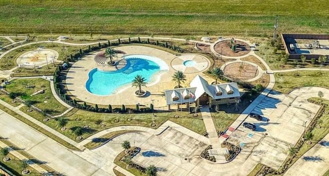 5335 Ivory Glass Dr, Katy, TX 77493 - aerial view of a pool
