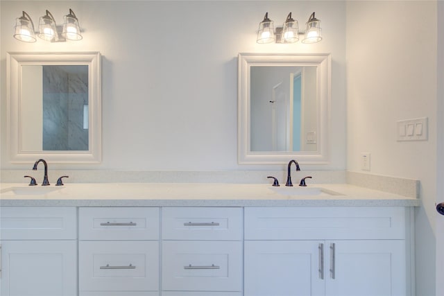 9630 Landry Blvd, Spring, TX 77379 - full bathroom with double vanity and a shower