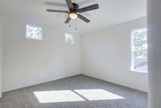 9630 Landry Blvd, Spring, TX 77379 - carpeted empty room featuring baseboards and a ceiling fan