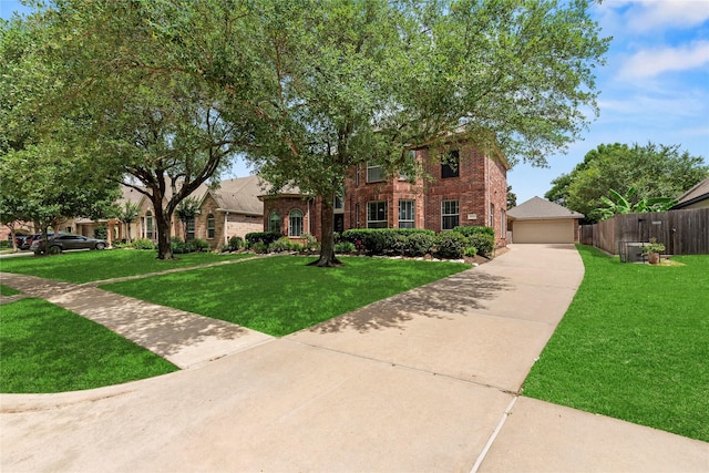 17518 Cypress Laurel St, Houston, TX 77095 - view of front facade with brick siding and a garage