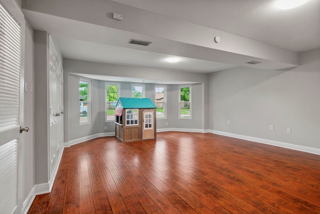 11215 Sageway Dr, Houston, TX 77089 - unfurnished living room featuring hardwood / wood-style flooring and healthy amount of natural light