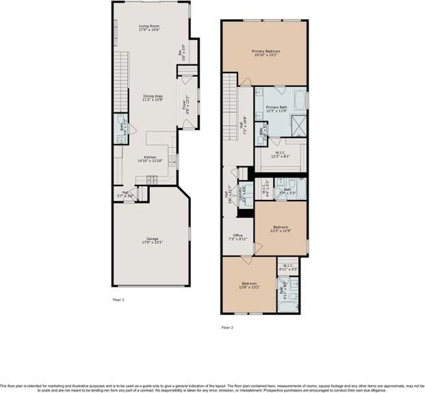 1808 Northwood St Unit A, Houston, TX 77009 - property floor plan