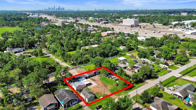 3810 Hurley St, Houston, TX 77093 - view of urban area featuring property boundaries highlighted
