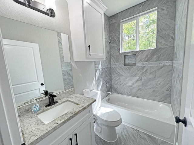 247 Mistletoe, Onalaska, TX 77360 - bathroom with bathing tub / shower combination, vanity, and toilet