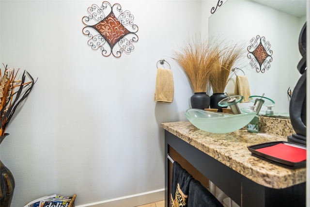 11434 Ketch Ct, Willis, TX 77318 - bathroom featuring baseboards and vanity