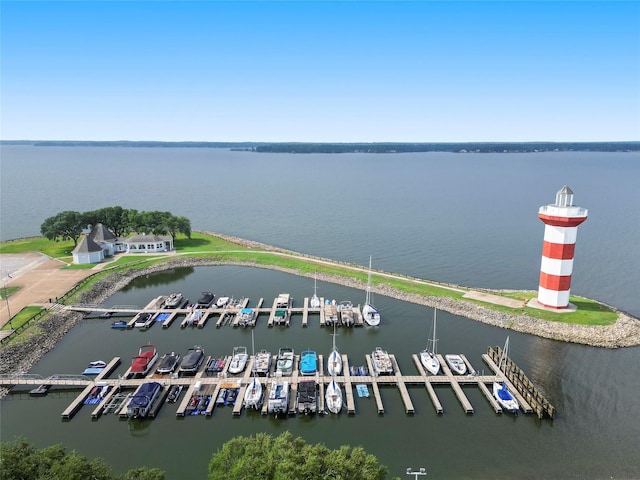 11434 Ketch Ct, Willis, TX 77318 - aerial view of a large body of water and a marina