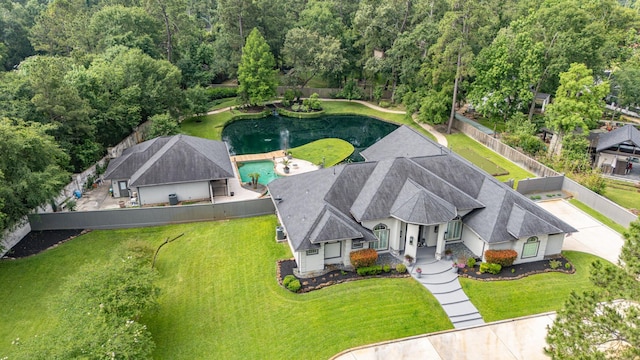 11 Turtle Cove Ct, Kingwood, TX 77346 - view from above of property