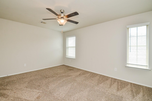 23807 Ancona Ct, Katy, TX 77493 - empty room featuring carpet, ceiling fan, and baseboards