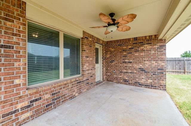 23807 Ancona Ct, Katy, TX 77493 - view of patio with ceiling fan