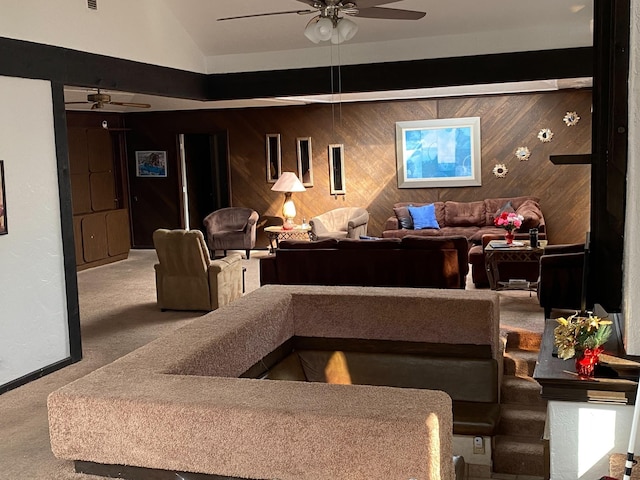 2013 Deats Rd, Dickinson, TX 77539 - lobby featuring wooden walls and lofted ceiling
