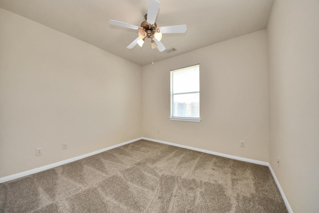 17127 Sheffield Pines Ln, Houston, TX 77095 - carpeted spare room featuring baseboards and ceiling fan