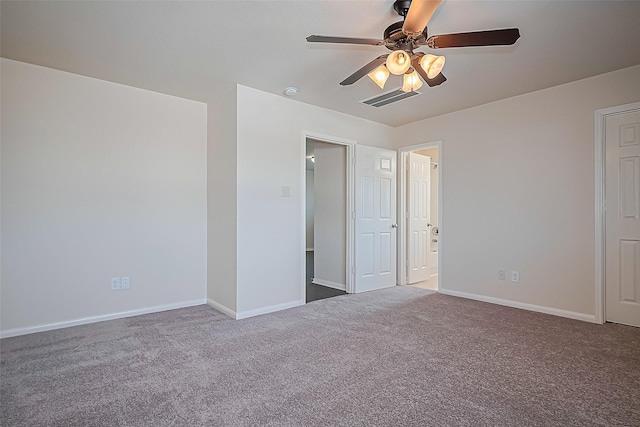 1526 Claremont Garden Cir, Houston, TX 77047 - unfurnished bedroom featuring carpet floors, baseboards, and a ceiling fan