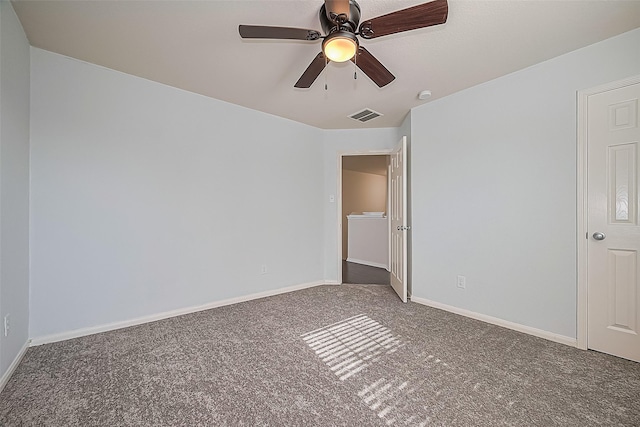 1526 Claremont Garden Cir, Houston, TX 77047 - unfurnished bedroom featuring carpet floors, baseboards, and ceiling fan