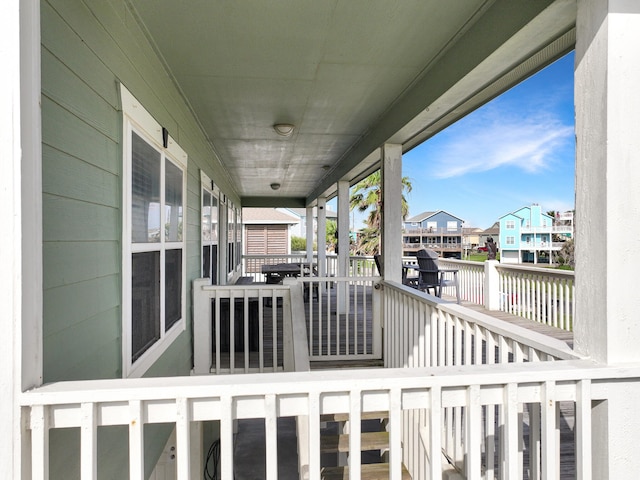 3229 Castle Dr, Crystal Beach, TX 77650 - view of wooden terrace