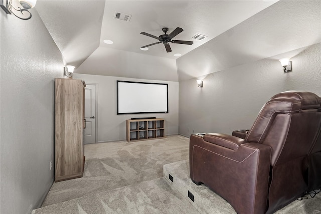 17726 Rough River Ct, Humble, TX 77346 - carpeted home theater with ceiling fan and baseboards