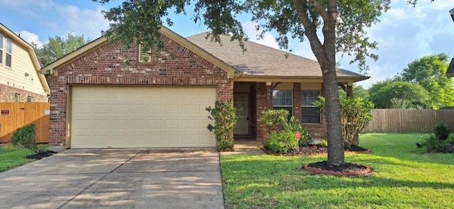 2902 Winslow Forest Ln, Houston, TX 77047 - view of front of property featuring brick siding, driveway, a garage, and roof with shingles