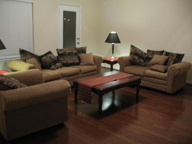 2902 Winslow Forest Ln, Houston, TX 77047 - living room featuring wood finished floors and baseboards