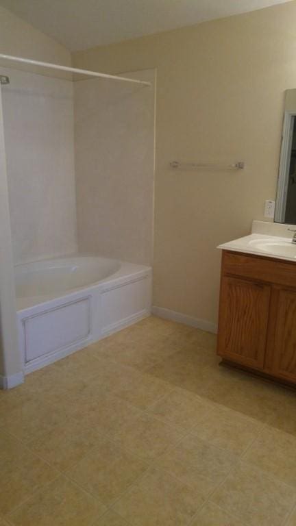 2902 Winslow Forest Ln, Houston, TX 77047 - full bath featuring tub / shower combination, vanity, and baseboards