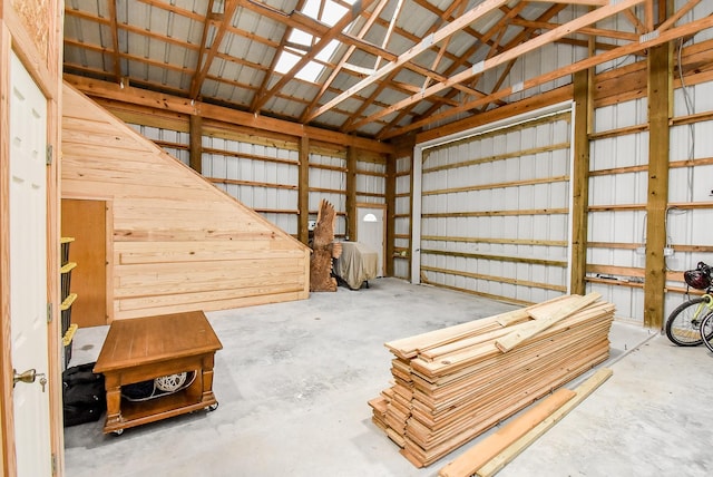 263 Kingfish Ln, Palacios, TX 77465 - garage featuring metal wall