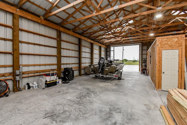 263 Kingfish Ln, Palacios, TX 77465 - garage featuring metal wall