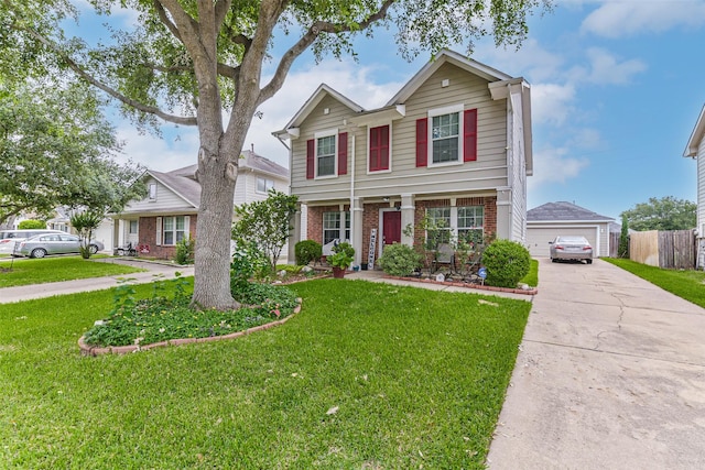 19942 Crested Hill Ln, Cypress, TX 77433 - view of front of house featuring brick siding and a garage