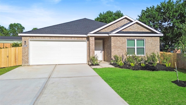 12672 Lake Conroe Hls, Conroe, TX 77318 - view of front facade featuring brick siding, a garage, and concrete driveway