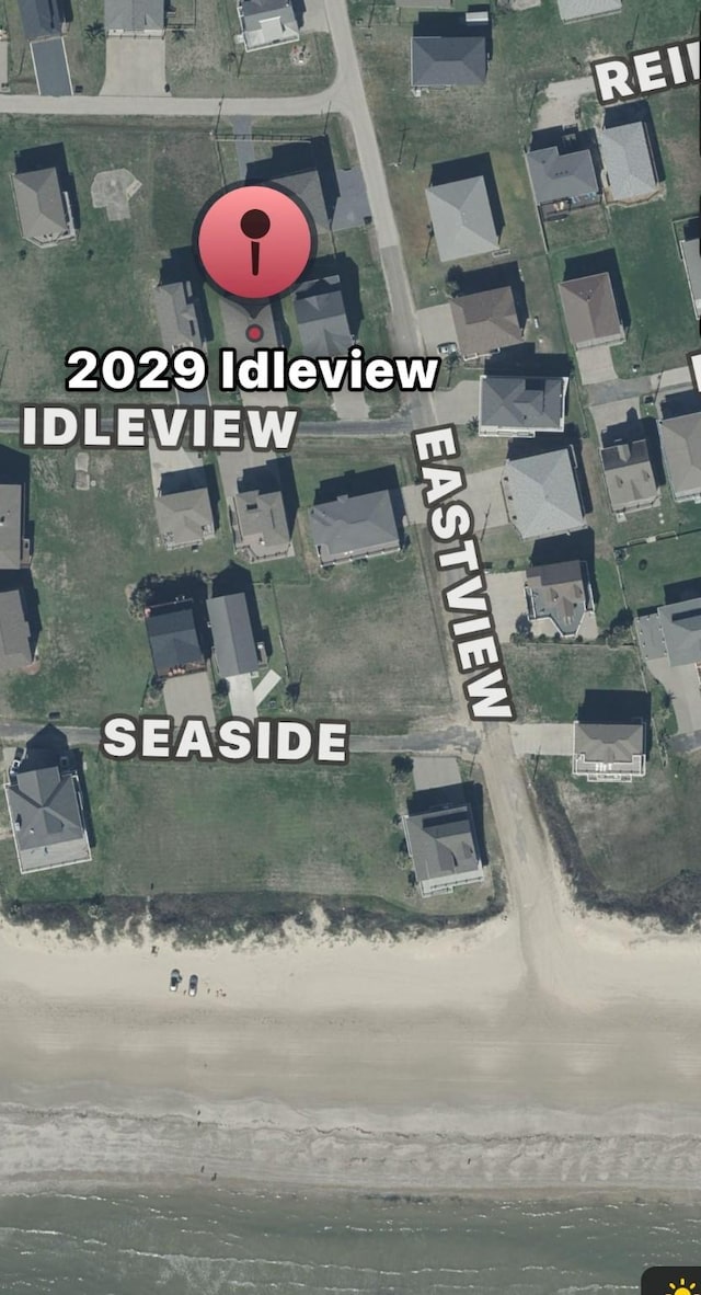 2029 Idyle Vw, Crystal Beach, TX 77650 - aerial view of property's location