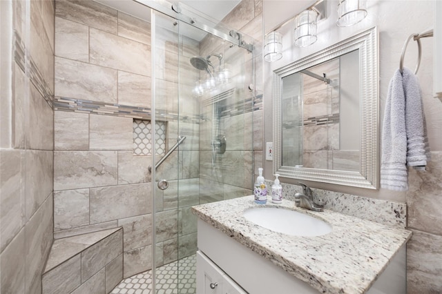 1615 Shadow Bend Dr, Houston, TX 77043 - full bath with a shower stall and vanity