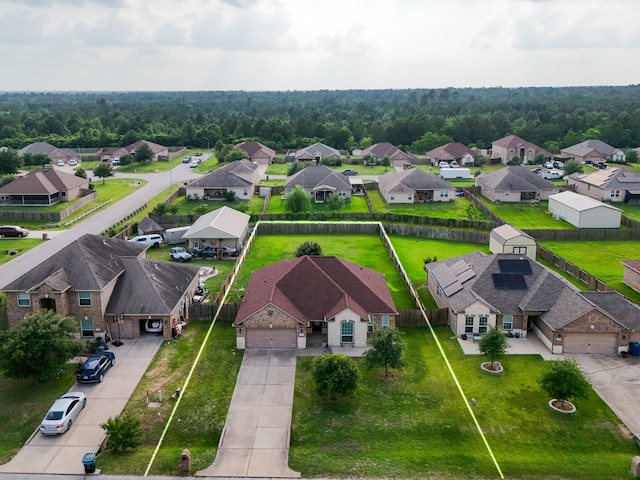 18724 Carrizo Trl, Magnolia, TX 77355 - aerial view of residential area featuring property parcel outlined