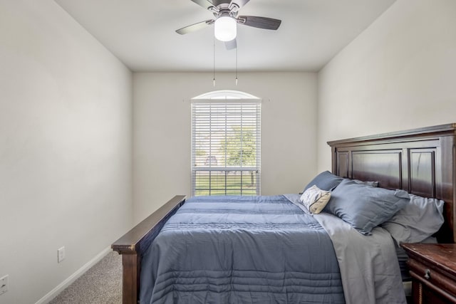 18724 Carrizo Trl, Magnolia, TX 77355 - bedroom with carpet flooring, baseboards, and a ceiling fan