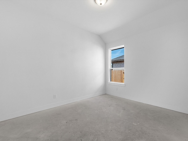 14674 Hereford Grove Ln, Montgomery, TX 77316 - empty room with concrete flooring and lofted ceiling