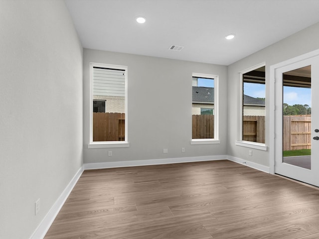 14690 Hereford Grove Ln, Montgomery, TX 77316 - empty room featuring wood finished floors, baseboards, and recessed lighting