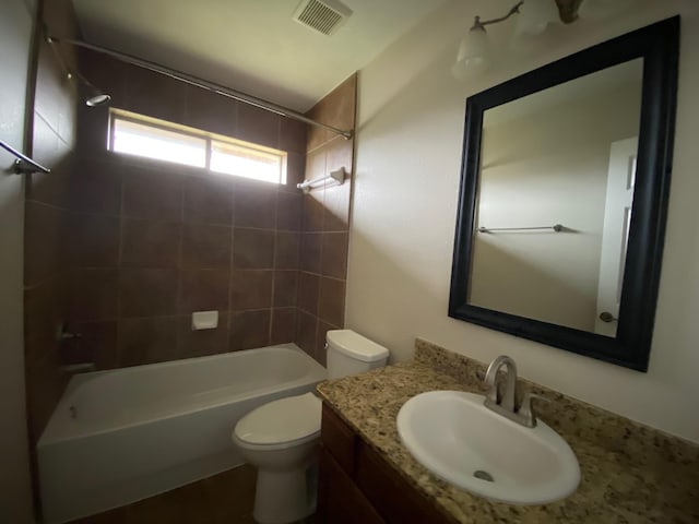 3603 Morgans Cove Ct, Katy, TX 77494 - full bath featuring bathing tub / shower combination, toilet, and vanity
