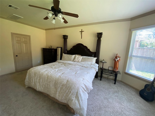 15 S Marshside Pl, Spring, TX 77389 - bedroom with carpet flooring and ceiling fan