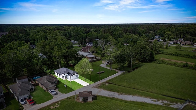 316 E Oakdale St, Dayton, TX 77535 - aerial view of property's location with a forest
