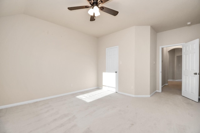 14542 Northern Mountain Ct, Houston, TX 77090 - unfurnished bedroom with light colored carpet, baseboards, and ceiling fan