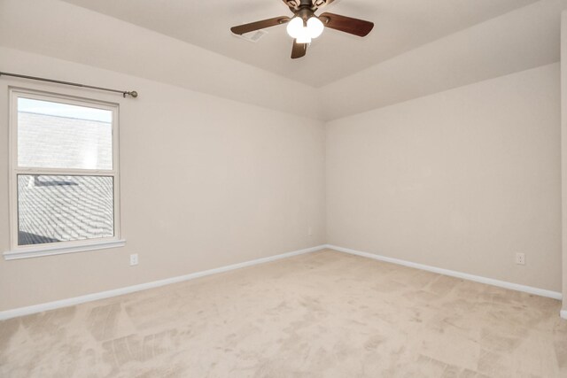 14542 Northern Mountain Ct, Houston, TX 77090 - empty room with light colored carpet, baseboards, and a ceiling fan