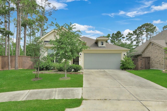 12407 Palo Acebo Ln, Humble, TX 77346 - view of front of property featuring an attached garage, concrete driveway, and a shingled roof