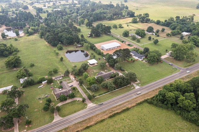 416 State Highway 21 E, Crockett, TX 75835 - aerial overview of property's location featuring a large body of water and rural landscape