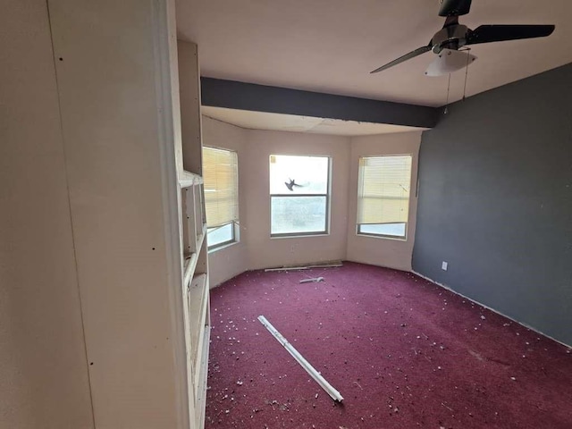 14026 Bradley Rd, Clint, TX 79938 - spare room with carpet floors and a ceiling fan